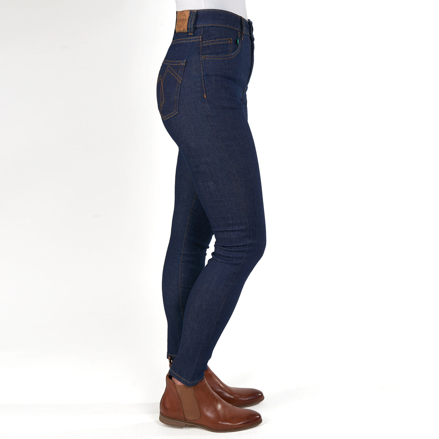 Jeans Damen Skinny High Fairjeans navy