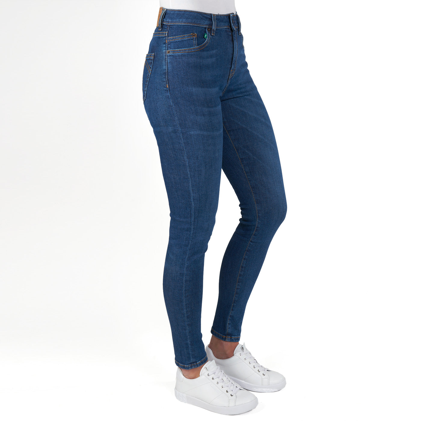 Jeans Damen Skinny High Fairjeans washed blue