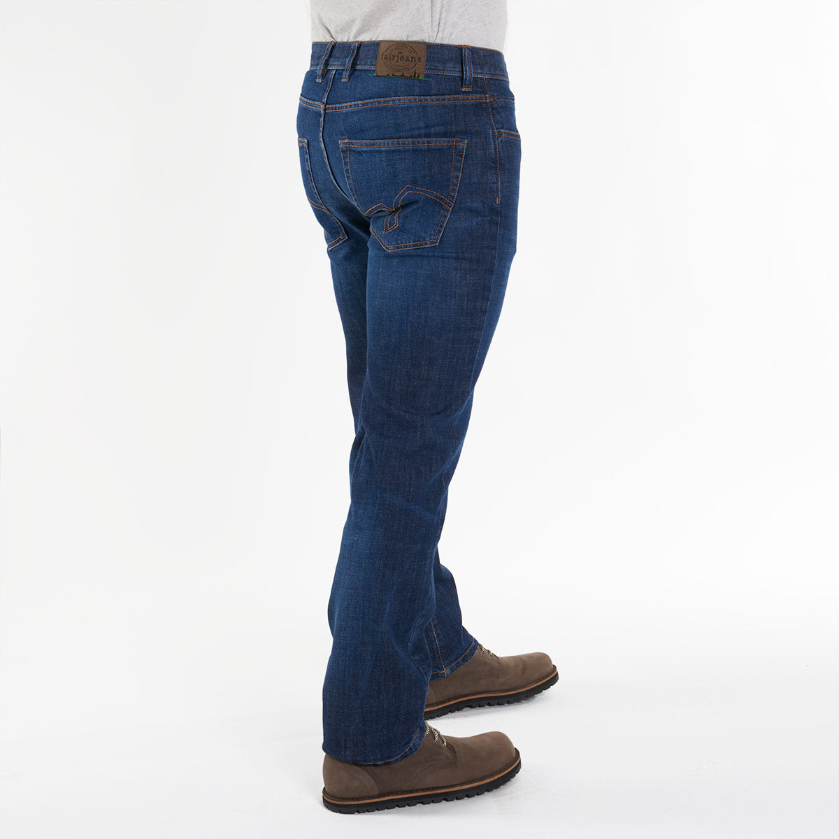 Jeans Herren regular Fairjeans washed blue