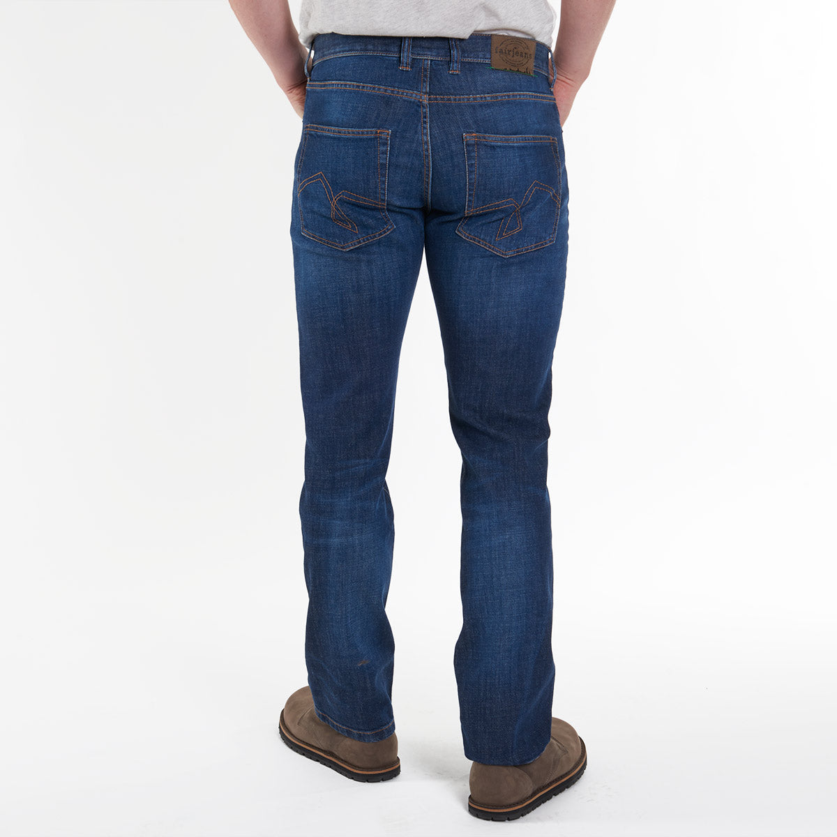 Jeans Herren regular Fairjeans washed blue