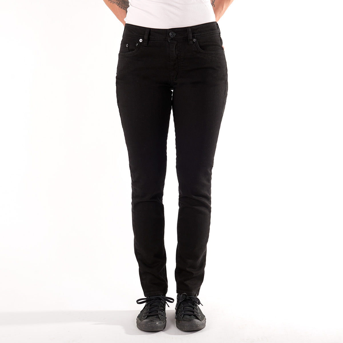 Jeans Damen Slimmy Fairjeans schwarz