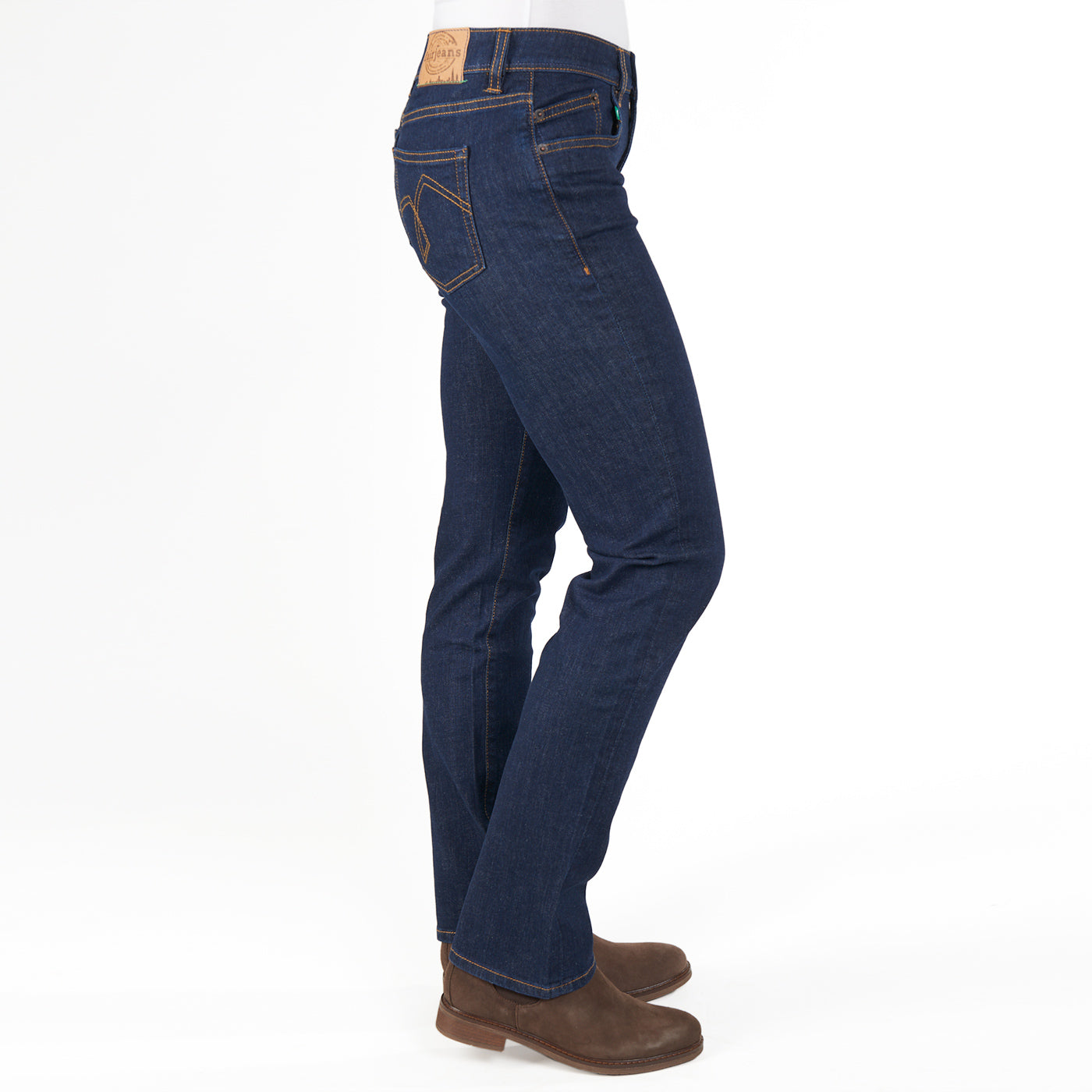 Jeans Damen Straight Fairjeans navy