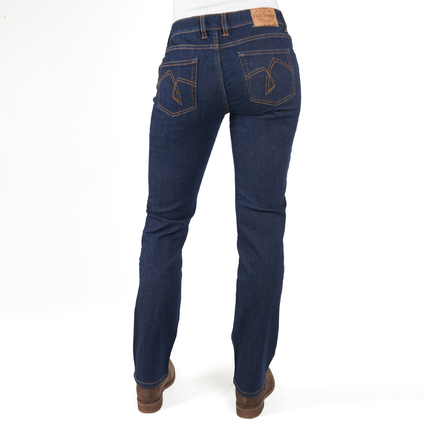 Jeans Damen Straight Fairjeans navy