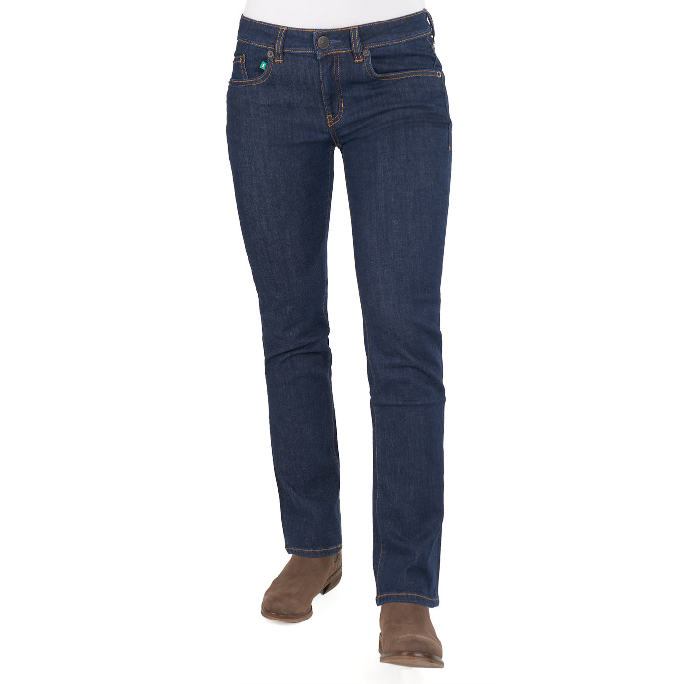 Jeans Damen Straight Fairjeans navy